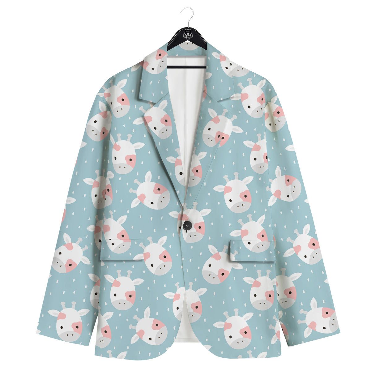 Baby Cow Cartoon Cute Print Pattern Men's Sport Coat-grizzshop