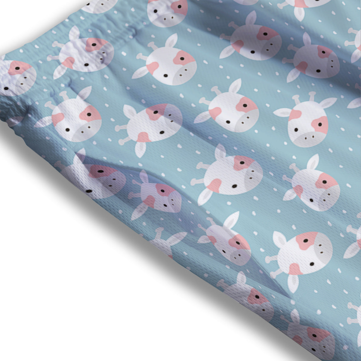 Baby Bear Cartoon Cute Print Pattern Mesh Shorts