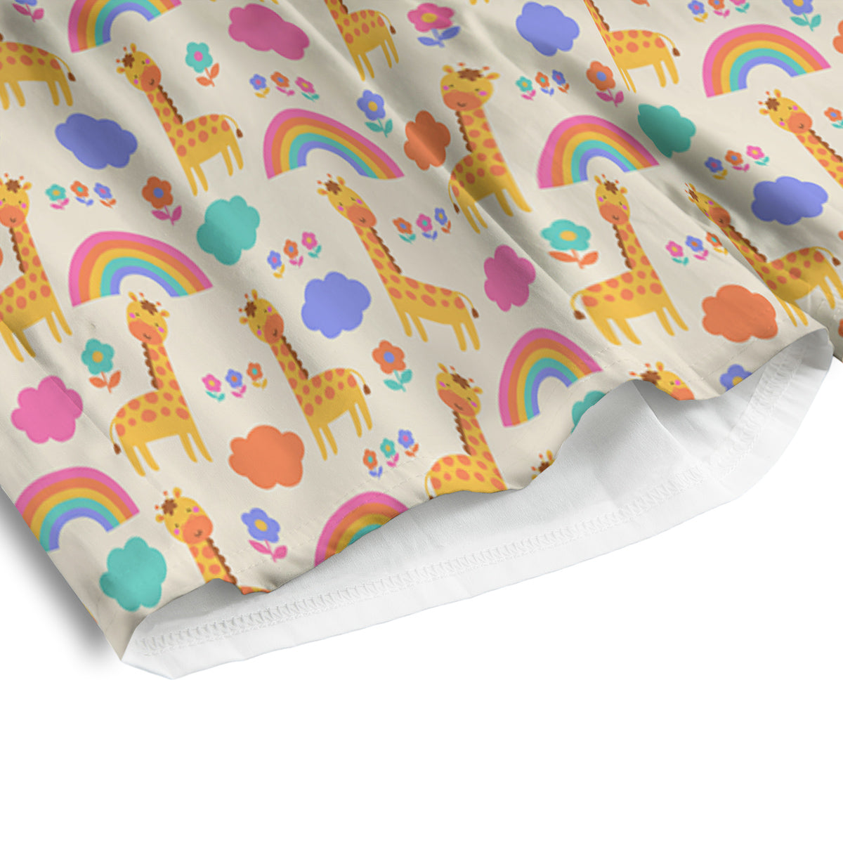 Baby Giraffe Cute Print Pattern Men's Athletic Shorts