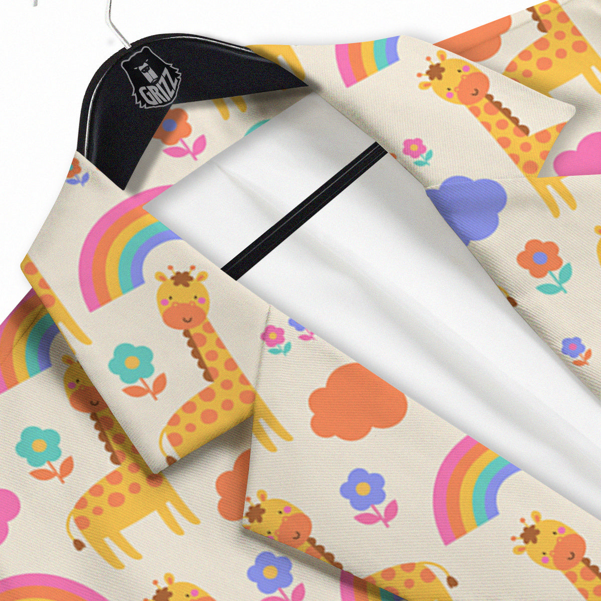 Baby Giraffe Cute Print Pattern Men's Sport Coat-grizzshop