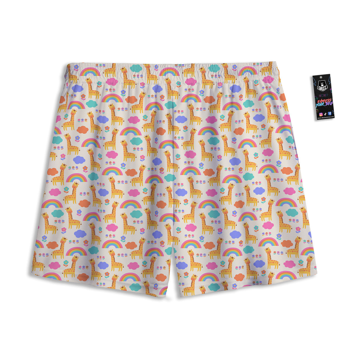 Baby Bear Cute Polka Dot Print Pattern Mesh Shorts