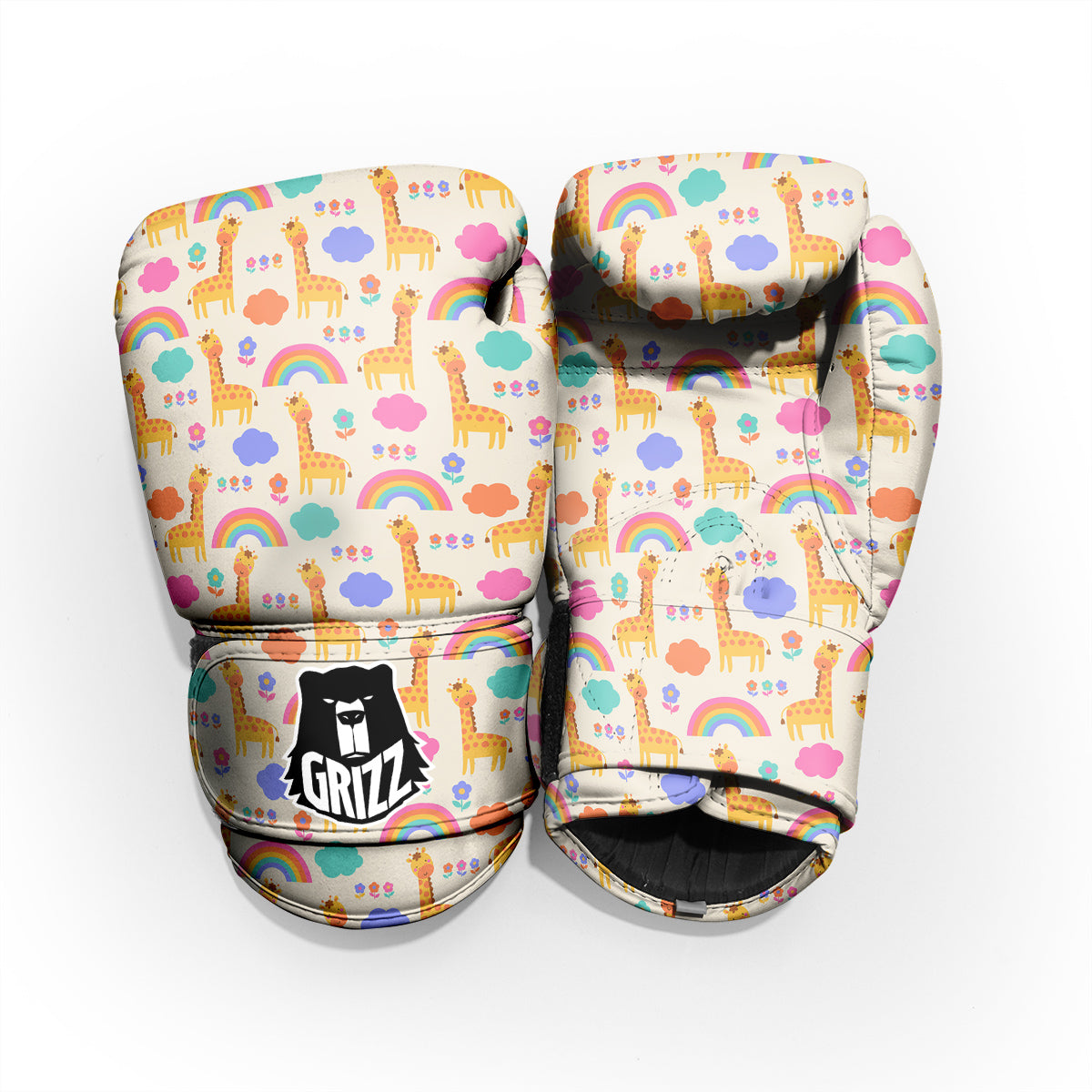 Baby Giraffe Cute Print Pattern Pro Boxing Glove