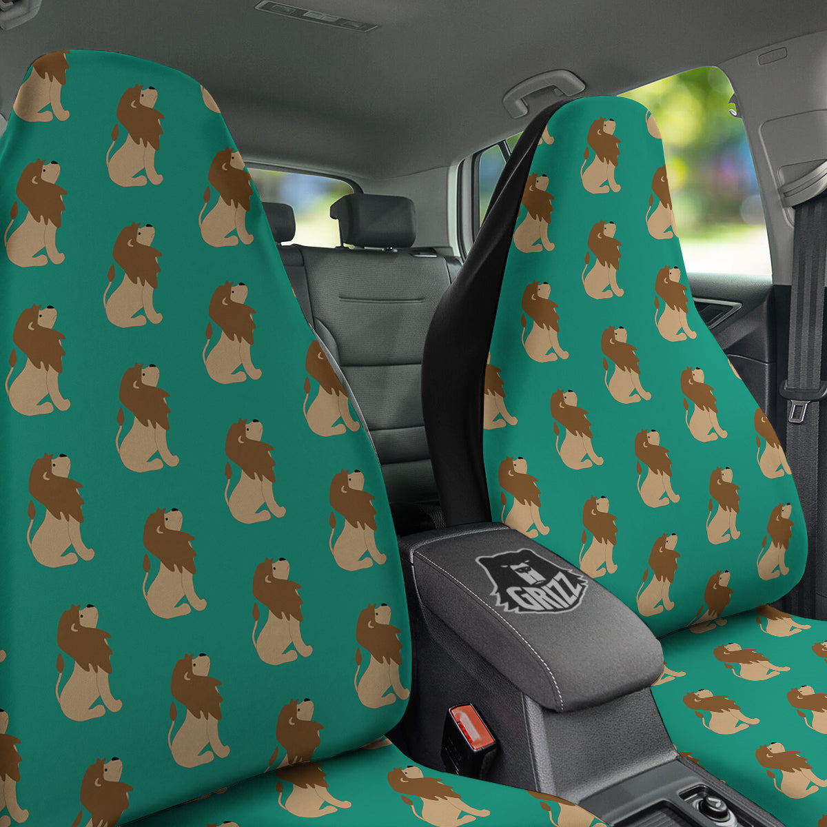 Baby Lion Print Pattern Car Seat Covers-grizzshop