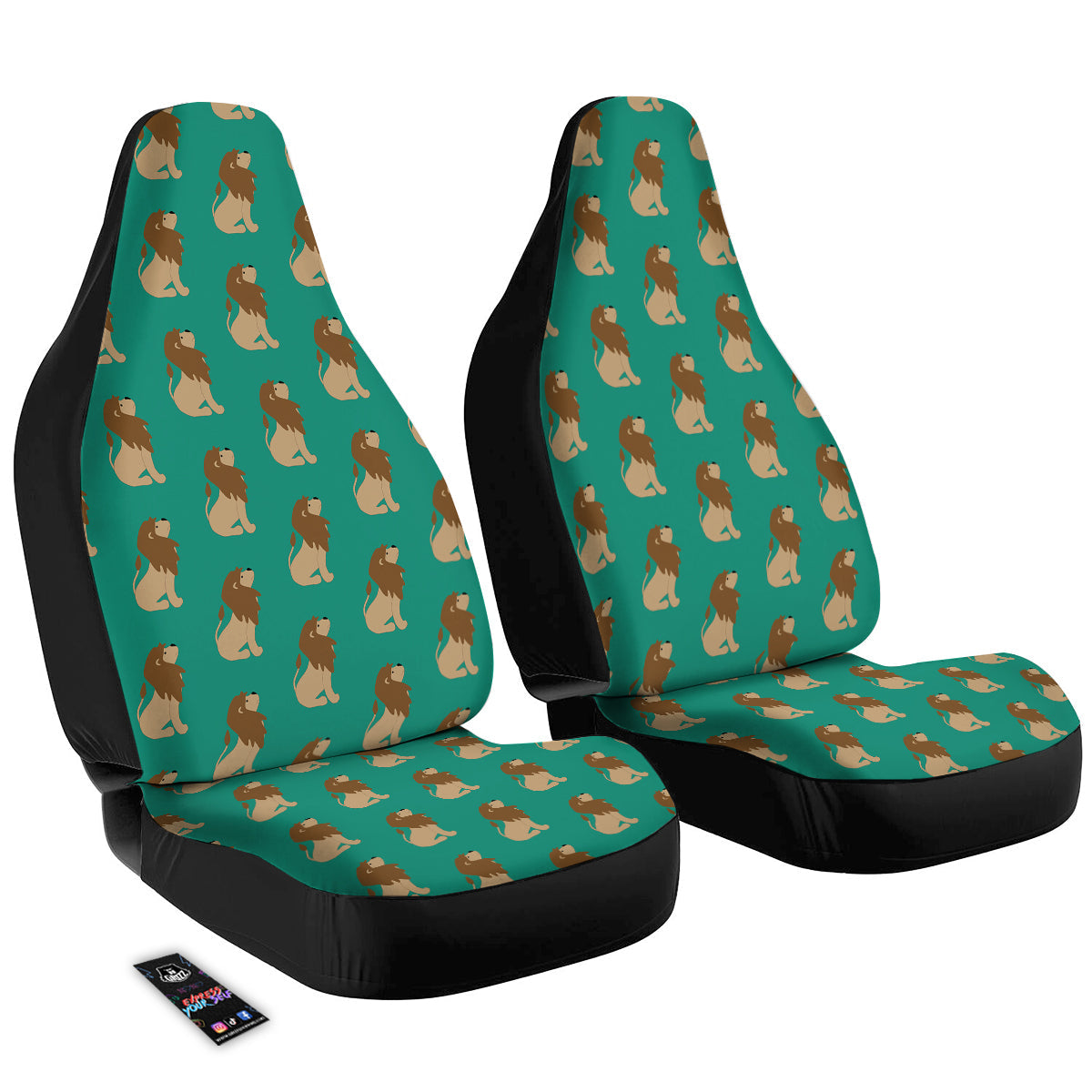 Baby Lion Print Pattern Car Seat Covers-grizzshop