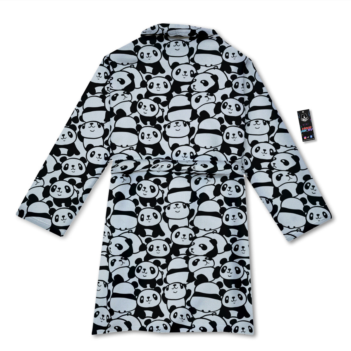 Baby Panda Cute Print Pattern Bathrobe-grizzshop