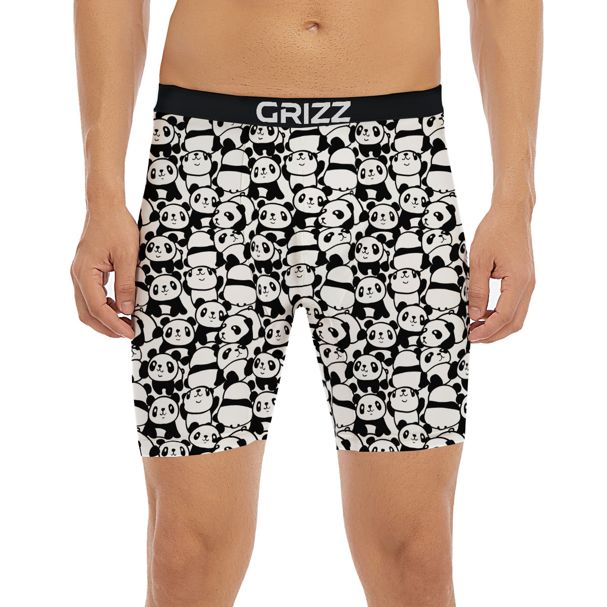 Baby Panda Cute Print Pattern Boxer Briefs-grizzshop