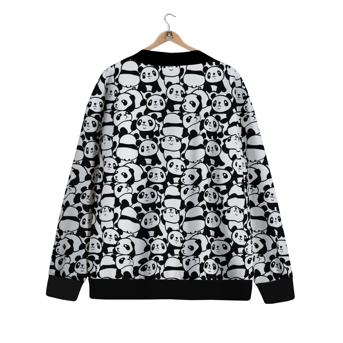 Baby Panda Cute Print Pattern Cardigan-grizzshop