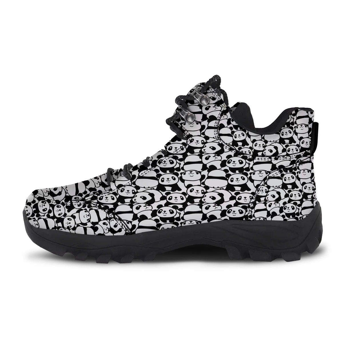 Baby Panda Cute Print Pattern Hiking Shoes-grizzshop