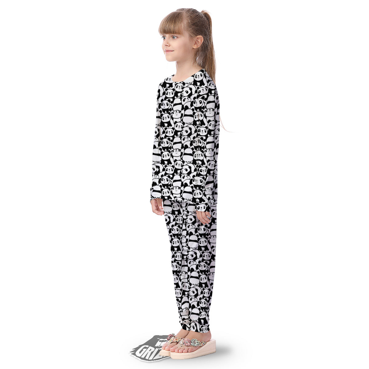 Baby Panda Cute Print Pattern Kid's Pajamas-grizzshop