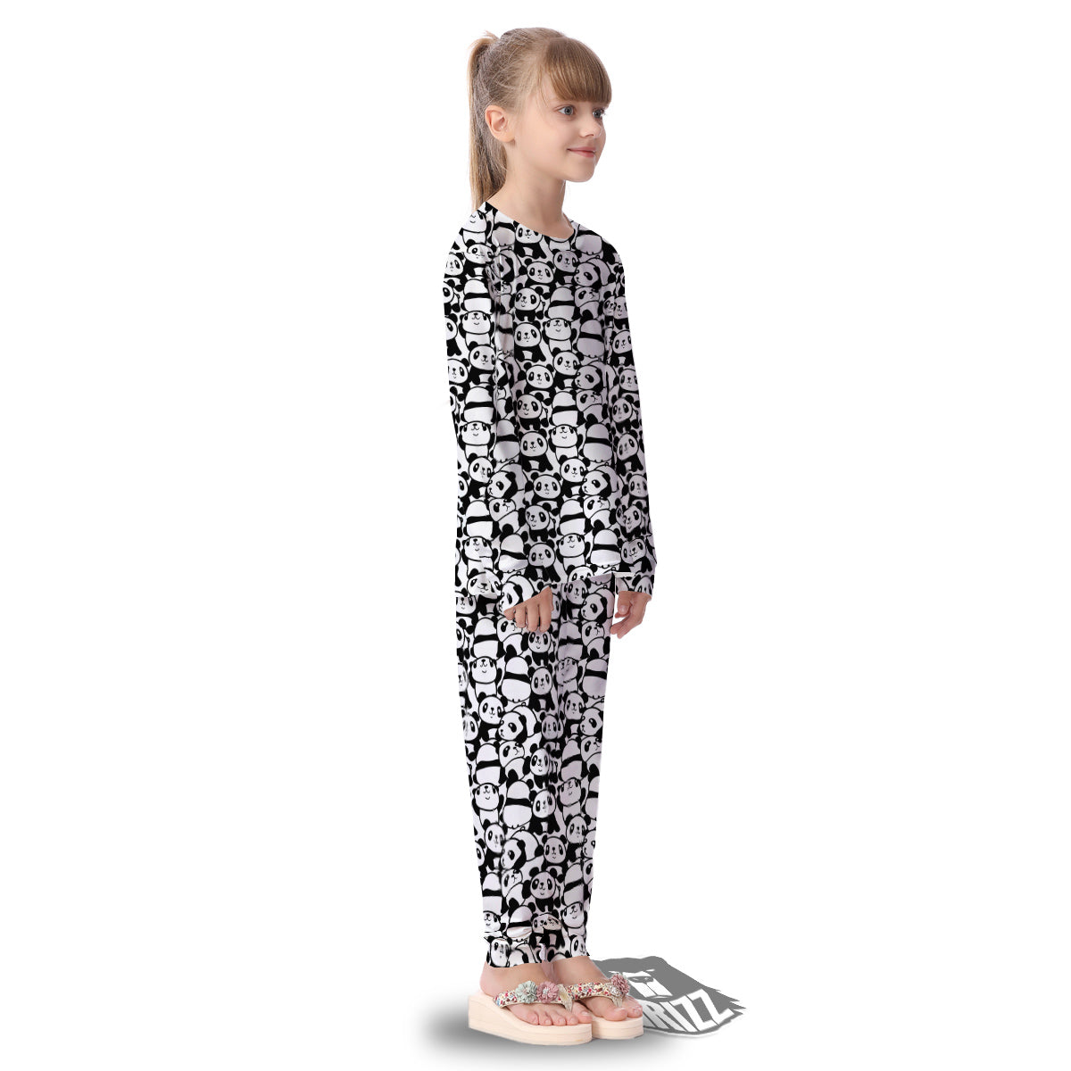 Baby Panda Cute Print Pattern Kid's Pajamas-grizzshop