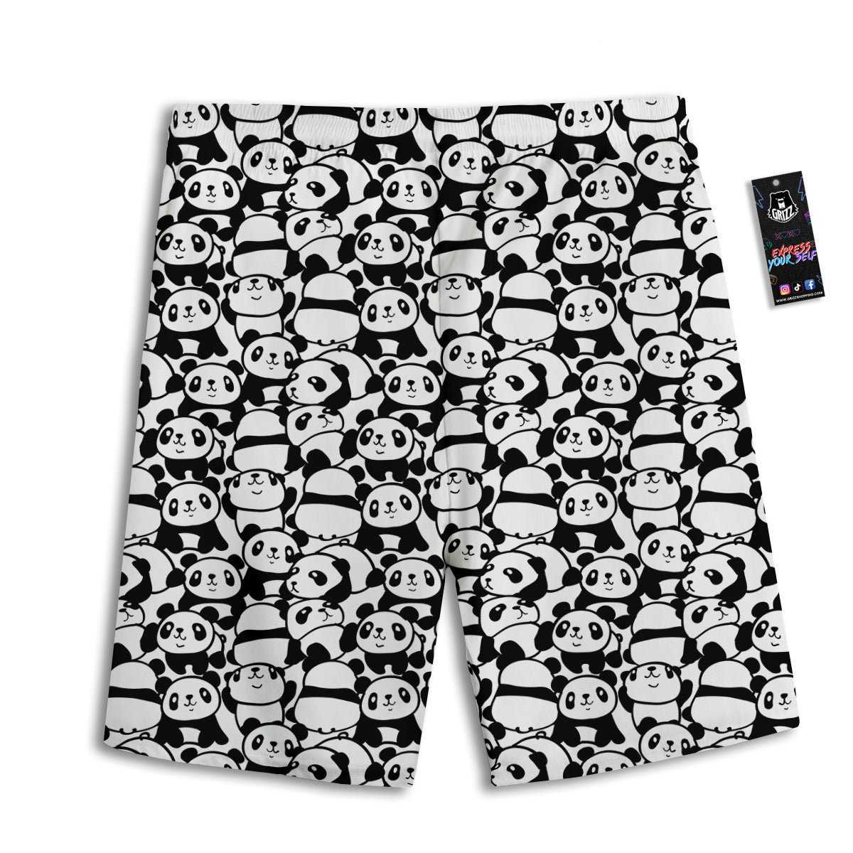 Baby Panda Cute Print Pattern Men's Athletic Shorts