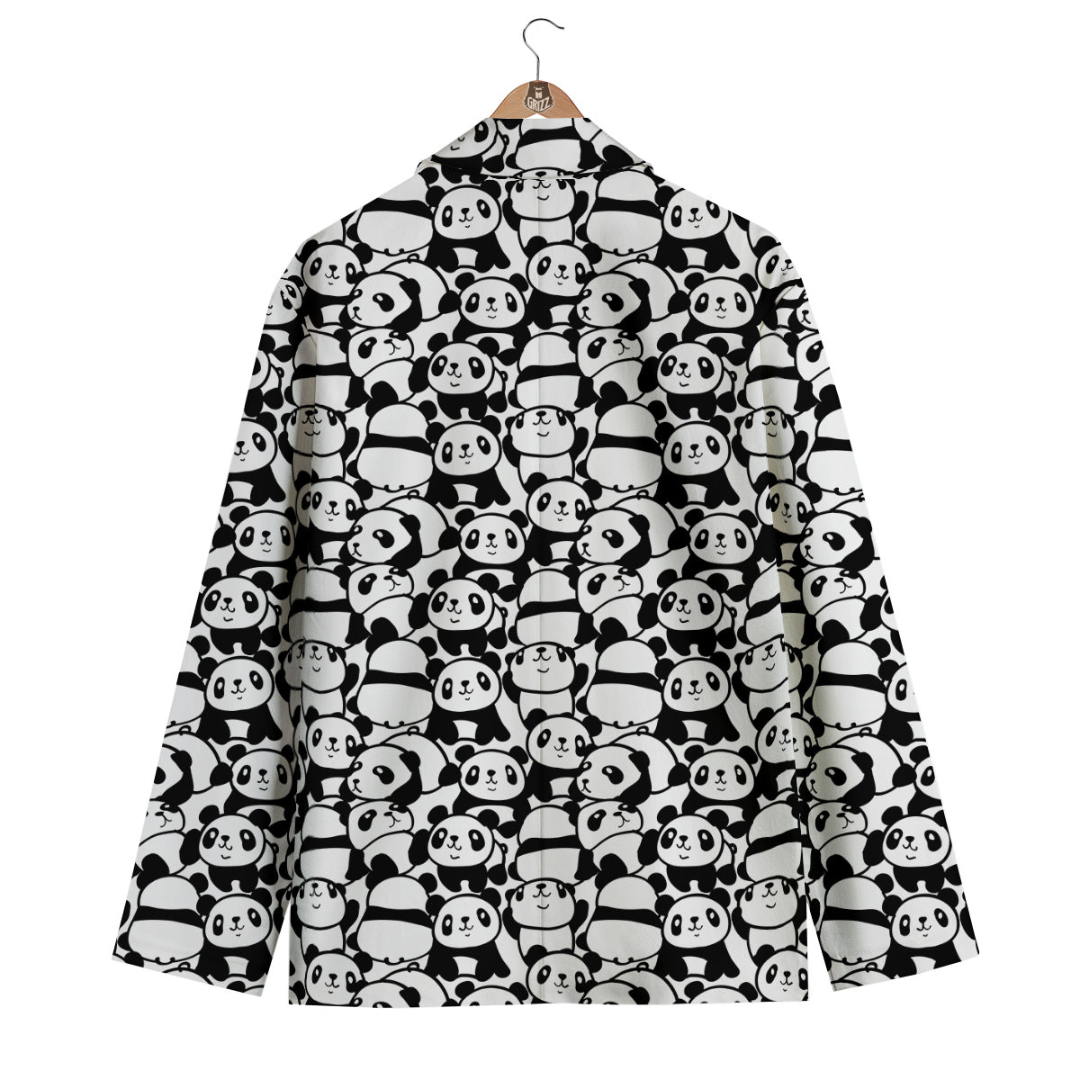 Baby Panda Cute Print Pattern Men's Blazer-grizzshop