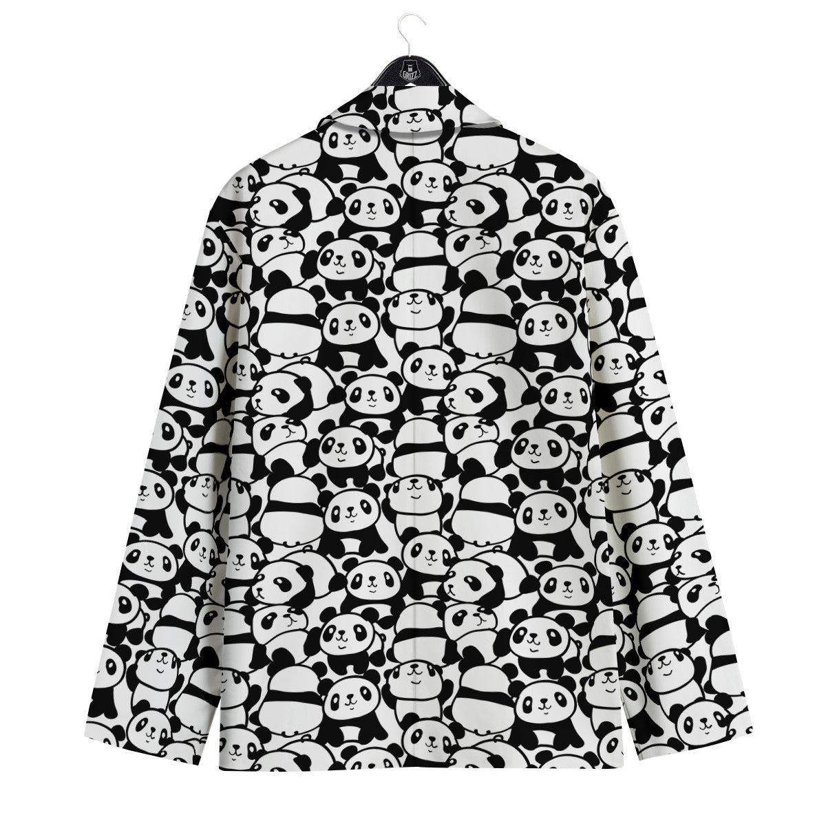 Baby Panda Cute Print Pattern Men's Sport Coat-grizzshop