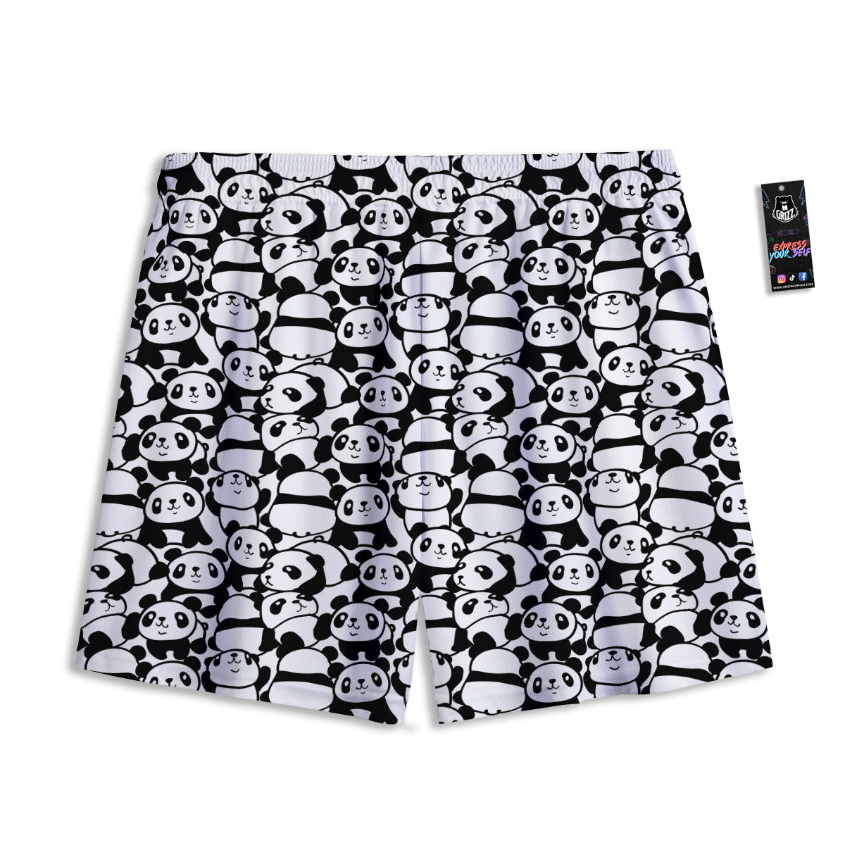 Ballet Dancing Print Pattern Mesh Shorts