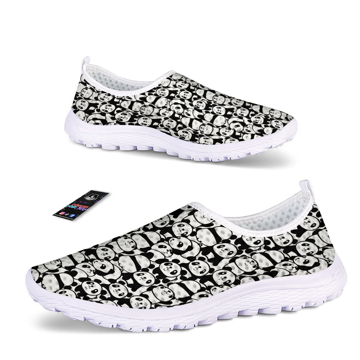 Baby Panda Cute Print Pattern Nurse Shoes-grizzshop