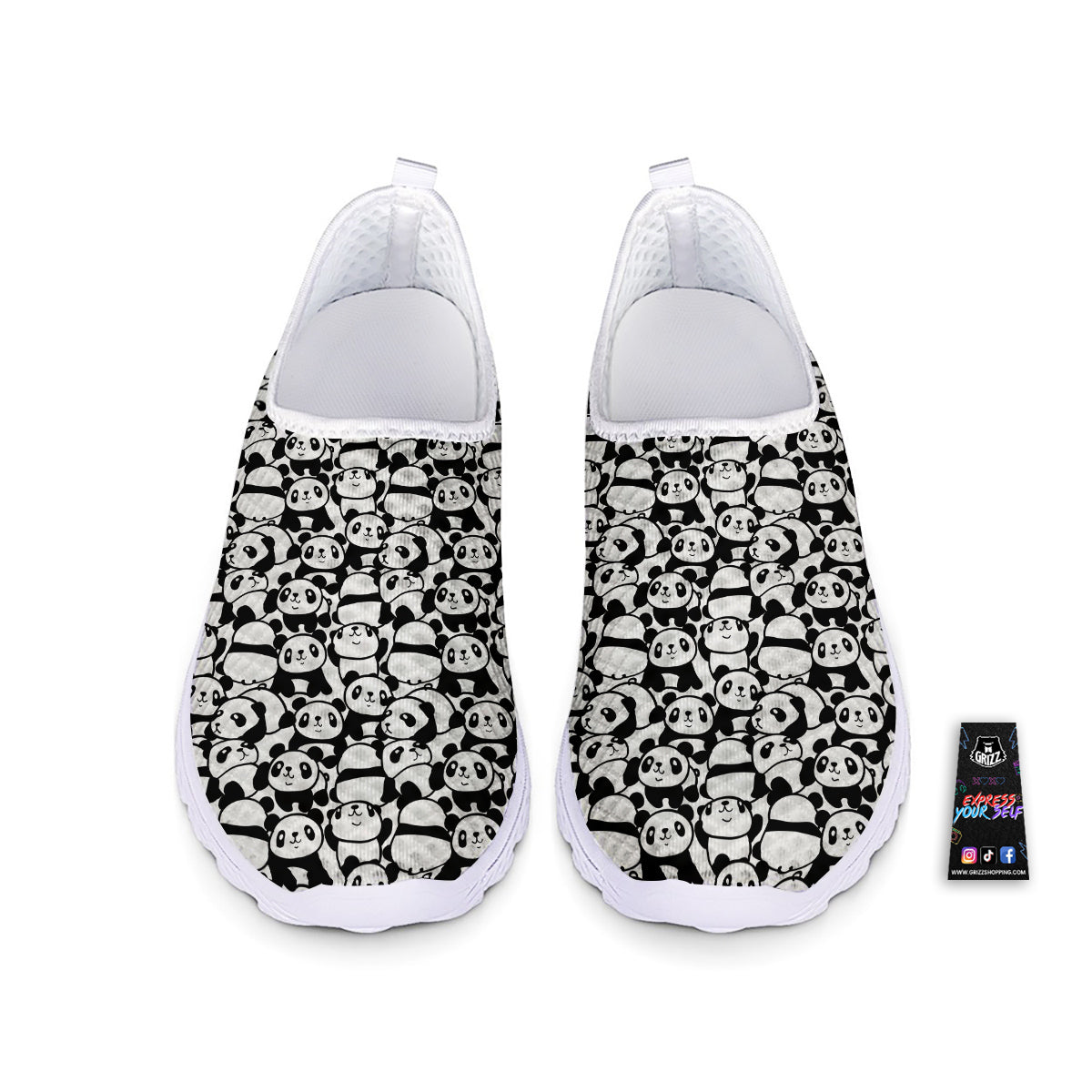 Baby Panda Cute Print Pattern Nurse Shoes-grizzshop