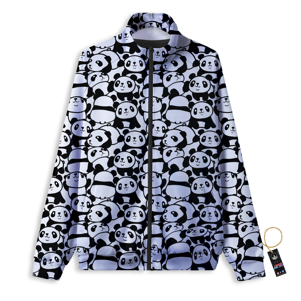 Baby Panda Cute Print Pattern Track Jacket-grizzshop