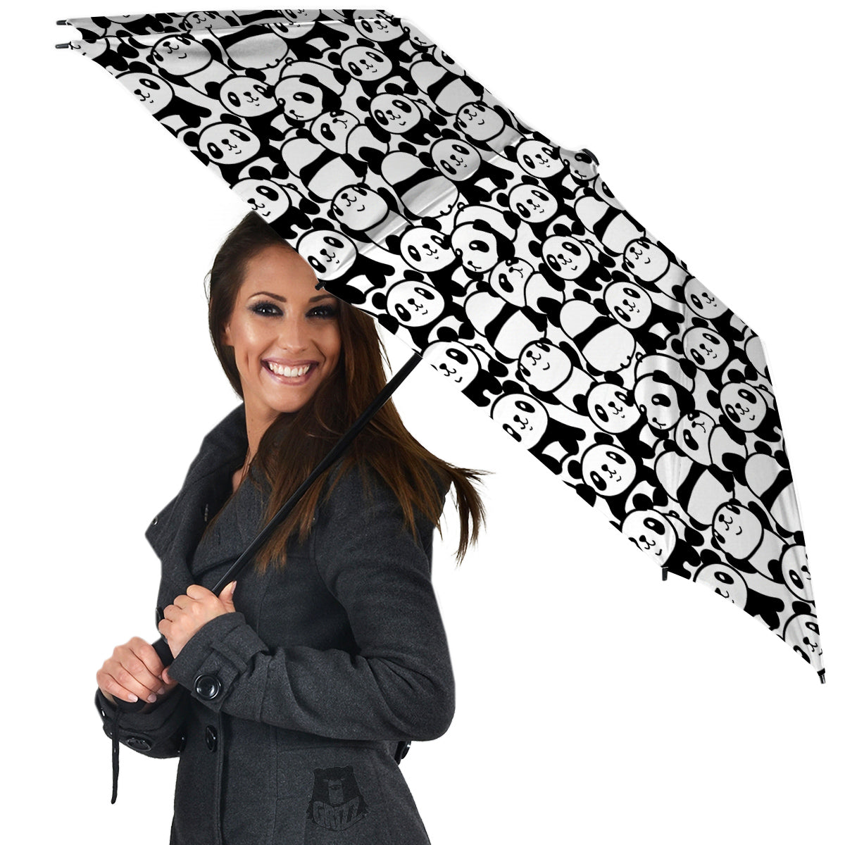 Baby Panda Cute Print Pattern Umbrella-grizzshop