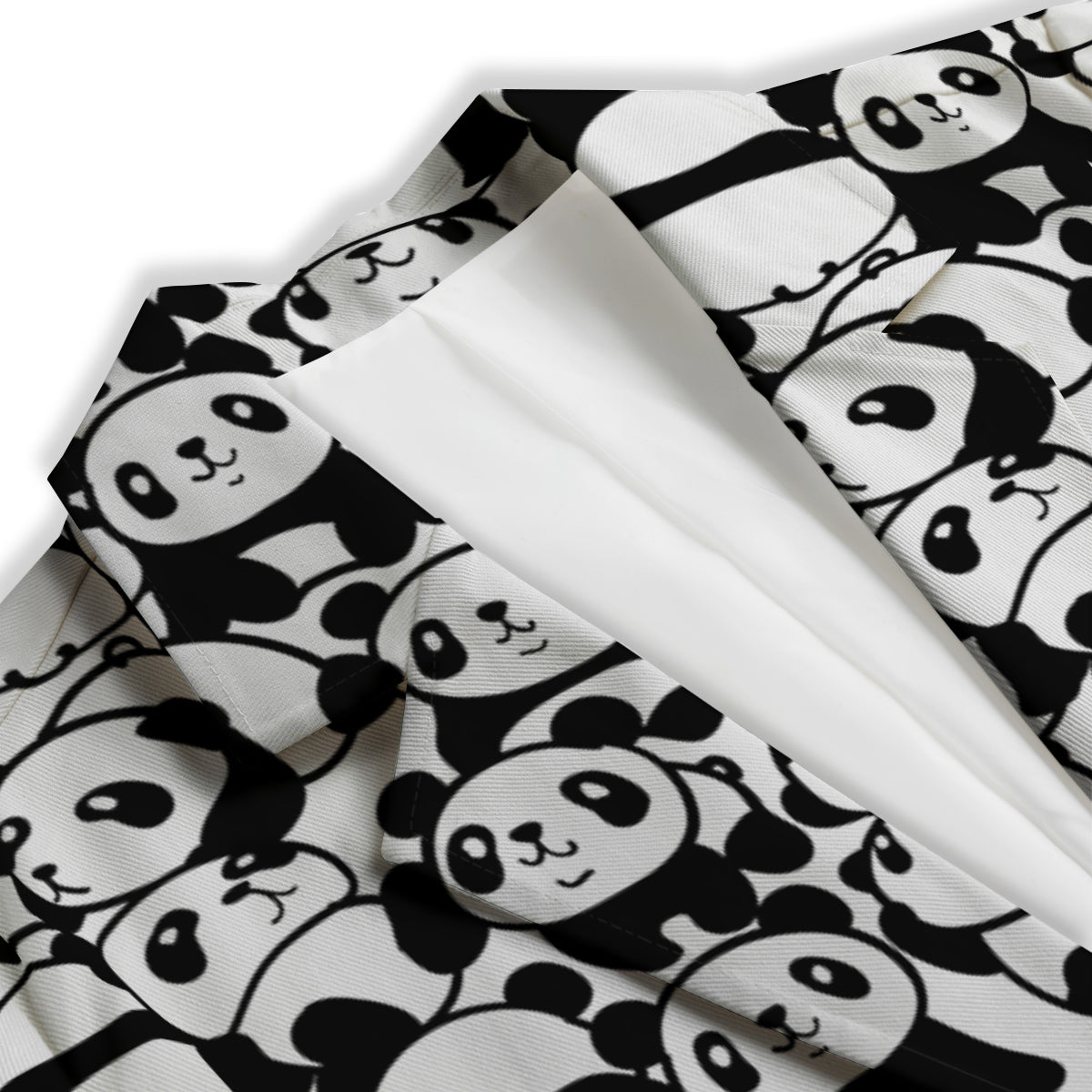 Baby Panda Cute Print Pattern Women's Blazer-grizzshop