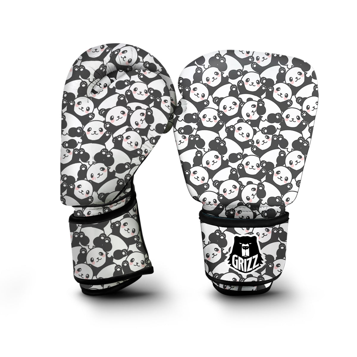 Baby Panda Pattern Print Boxing Gloves-grizzshop
