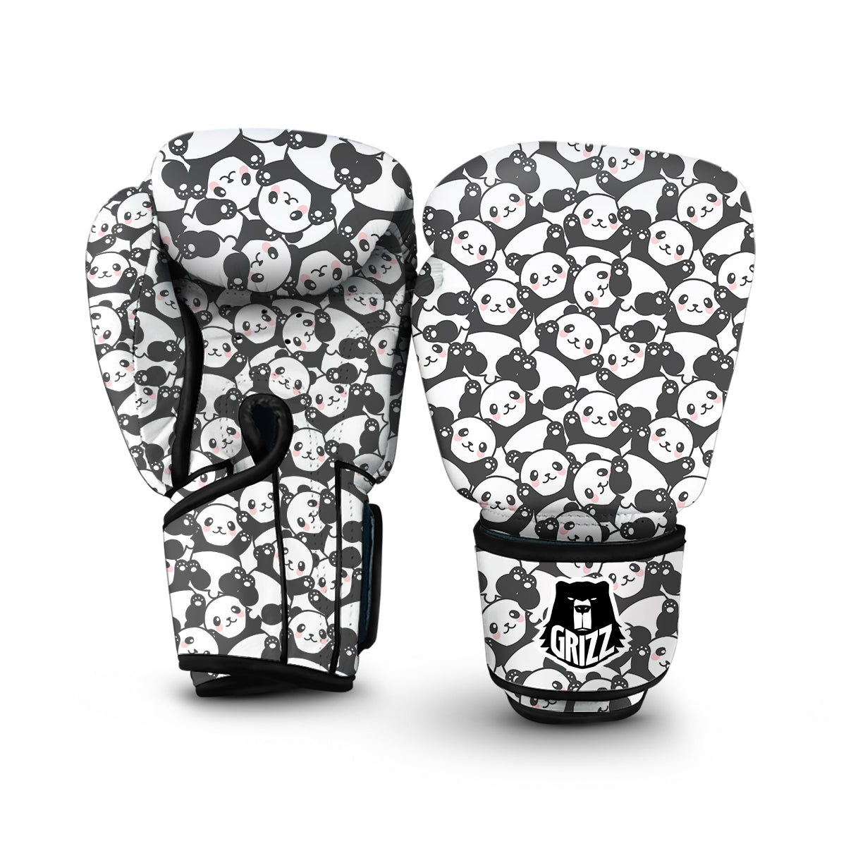 Baby Panda Pattern Print Boxing Gloves-grizzshop