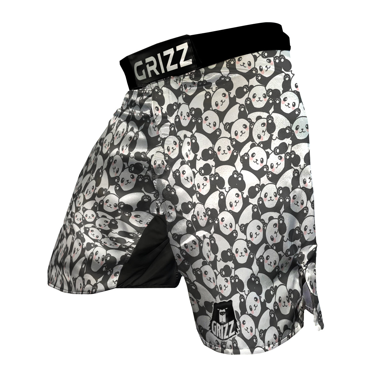 Baby Panda Pattern Print MMA Shorts-grizzshop