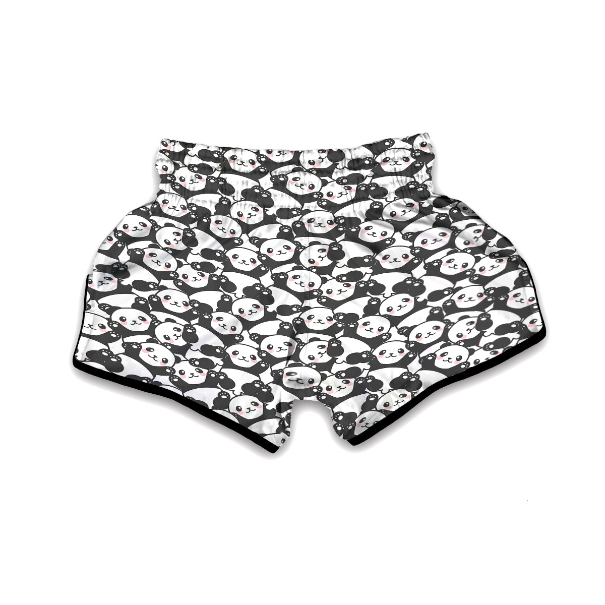 Baby Panda Pattern Print Muay Thai Boxing Shorts-grizzshop
