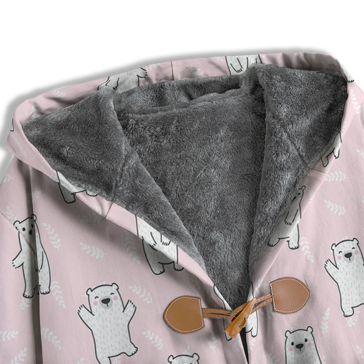 Baby Polar Bear White Print Pattern Men's Windbreaker Jacket-grizzshop