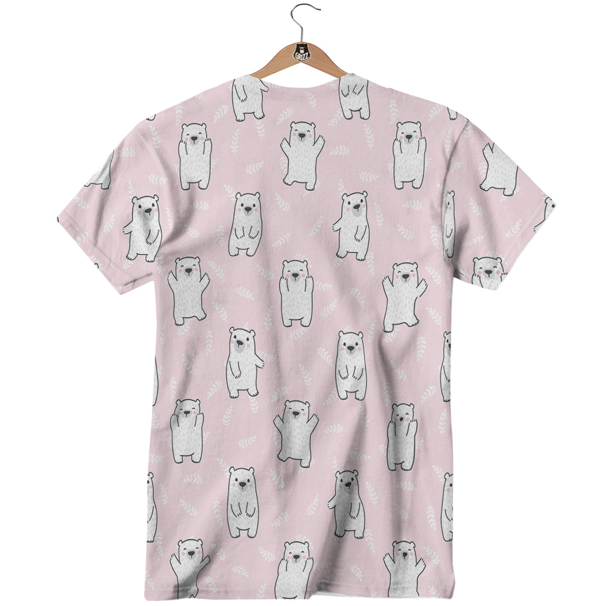 Baby Polar Bear White Print Pattern T-Shirt-grizzshop