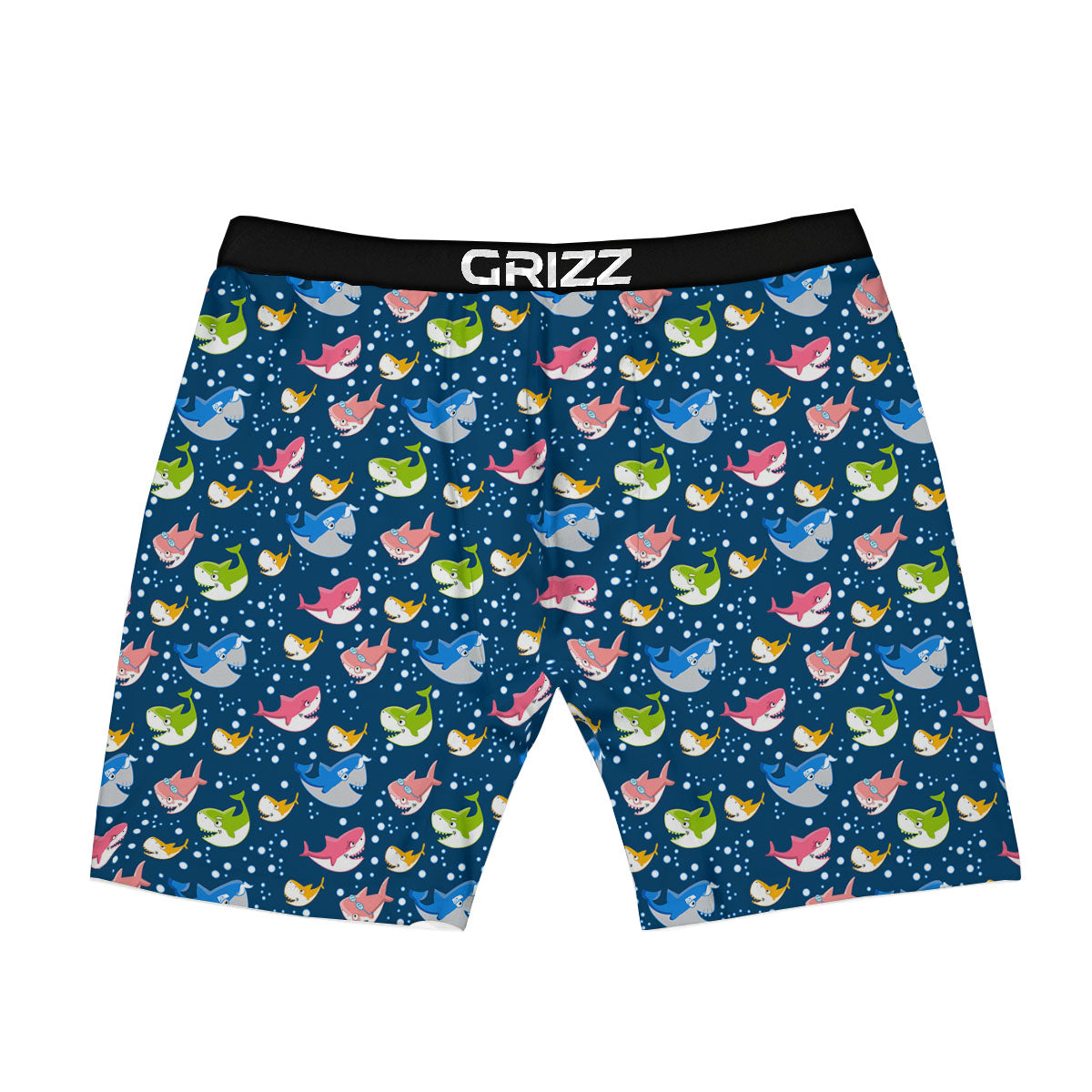 Baby Sharks Colorful Print Pattern Boxer Briefs-grizzshop