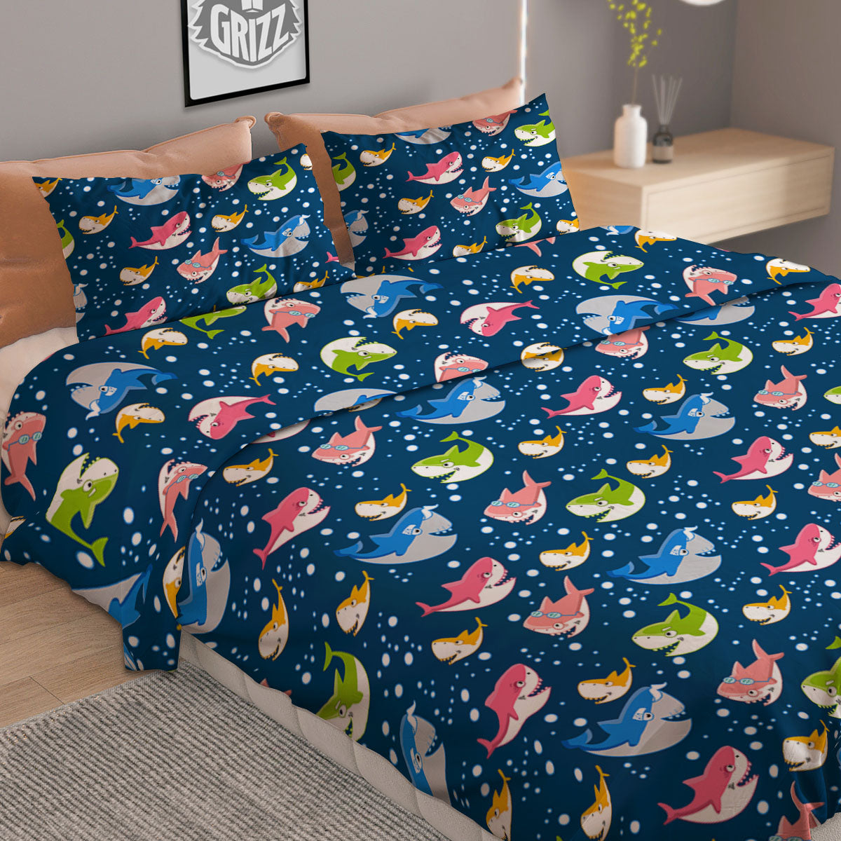 Ballet Floral Print Pattern Duvet Cover Bedding Set