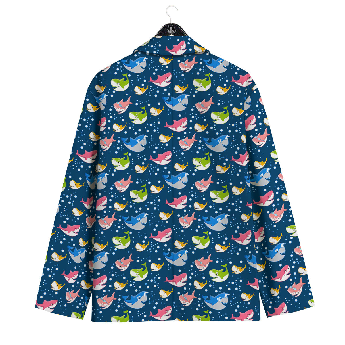 Baby Sharks Colorful Print Pattern Men's Sport Coat-grizzshop
