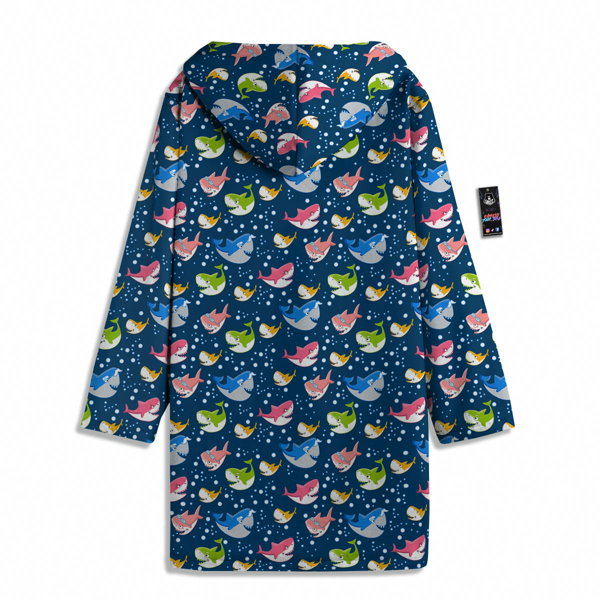 Baby Sharks Colorful Print Pattern Men's Windbreaker Jacket-grizzshop