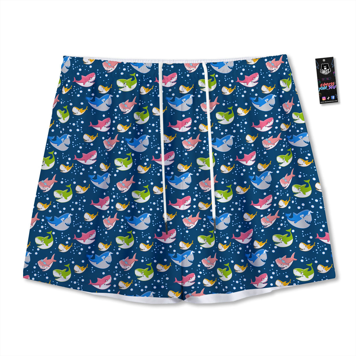 Ballet Floral Print Pattern Mesh Shorts