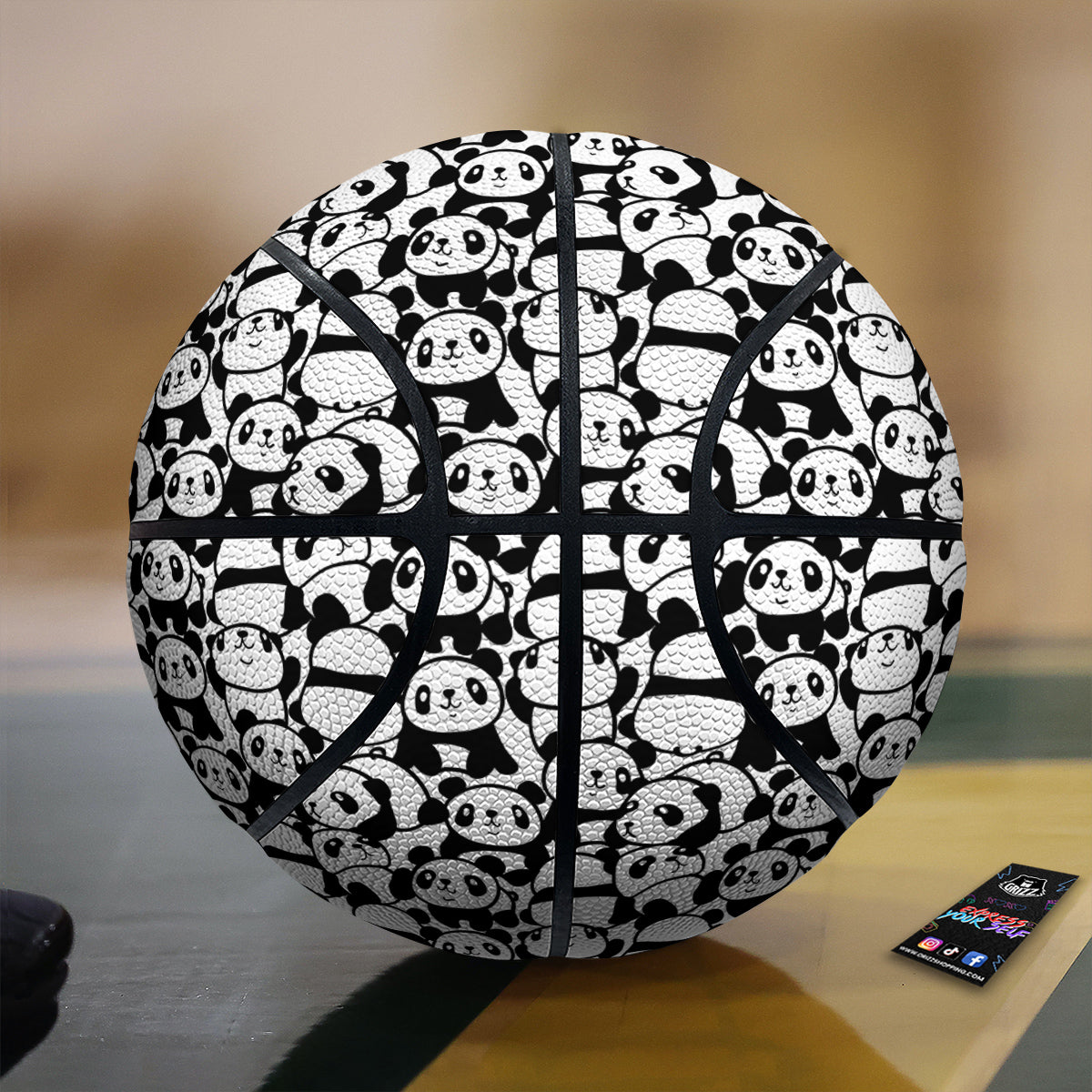 Baby Panda Cute Print Pattern Basketball
