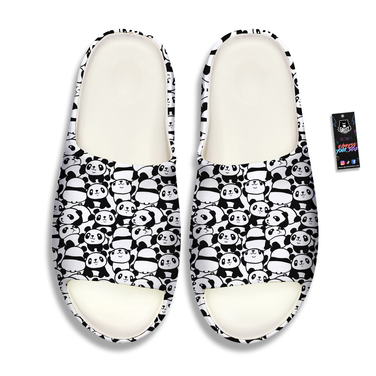 Baby Panda Cute Print Pattern Sandals-grizzshop