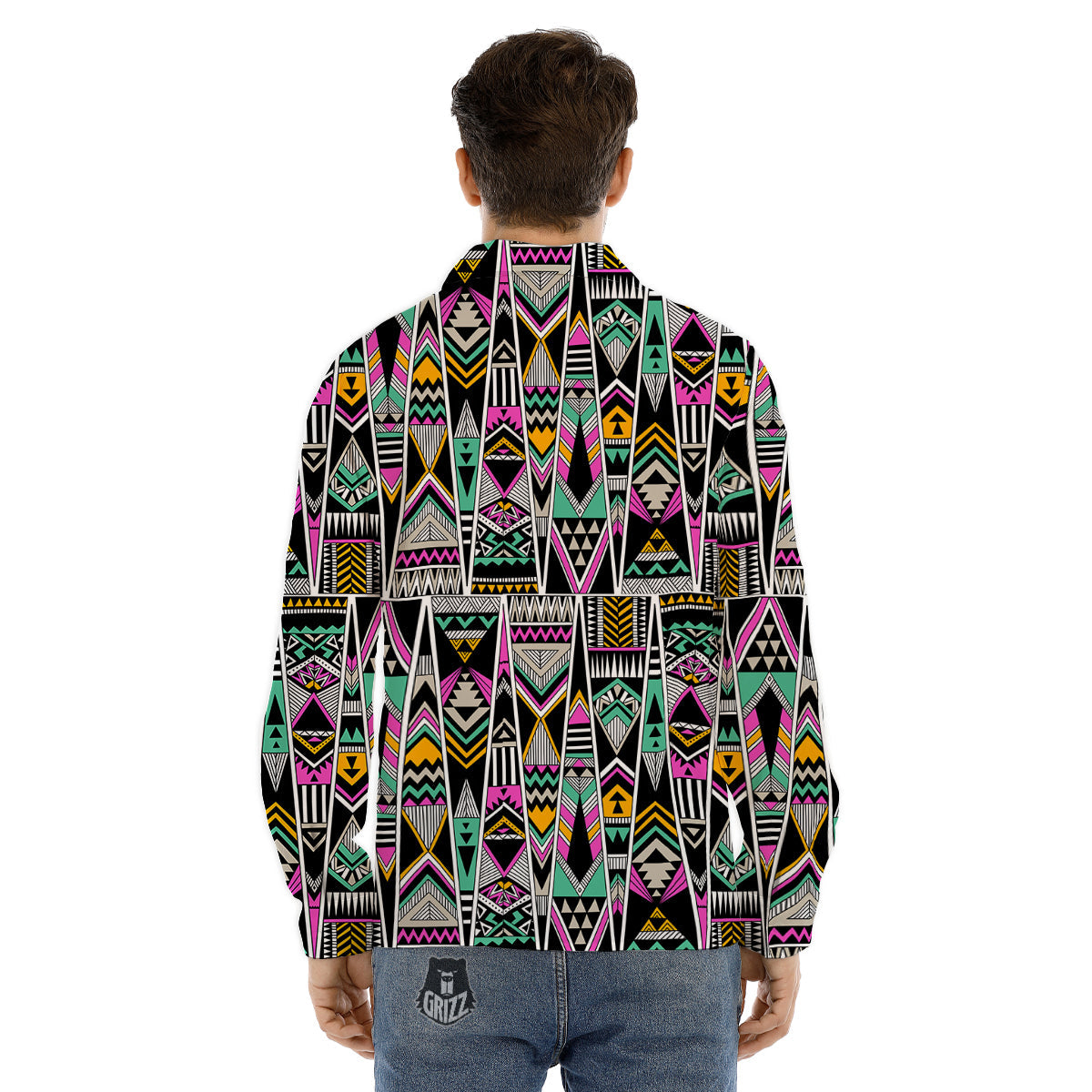 Bacon And Skull Fried Egg Print Pattern Men's Dress Shirts-grizzshop