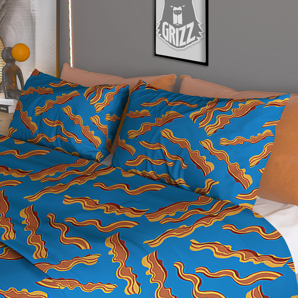 Balloon And Cute Panda Print Pattern Duvet Cover Bedding Set