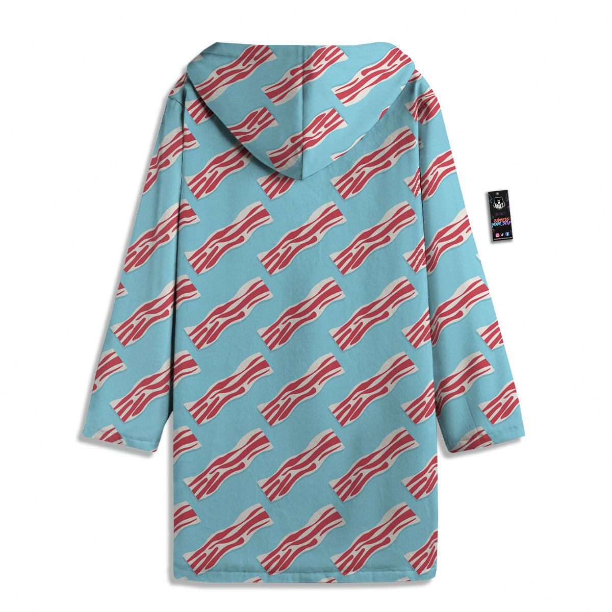 Bacon Blue Print Pattern Men's Windbreaker Jacket-grizzshop
