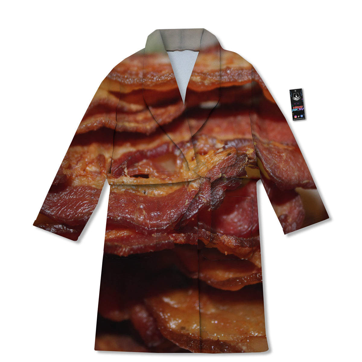 Bacon Crispy Print Bathrobe-grizzshop