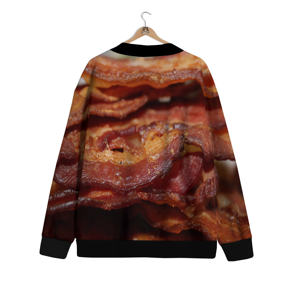 Bacon Crispy Print Cardigan-grizzshop