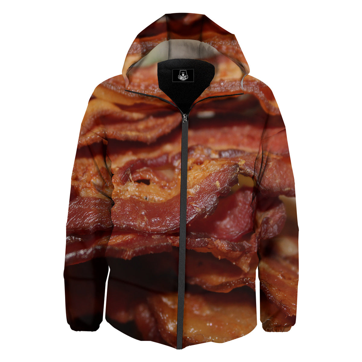 Bacon Crispy Print Down Jacket-grizzshop