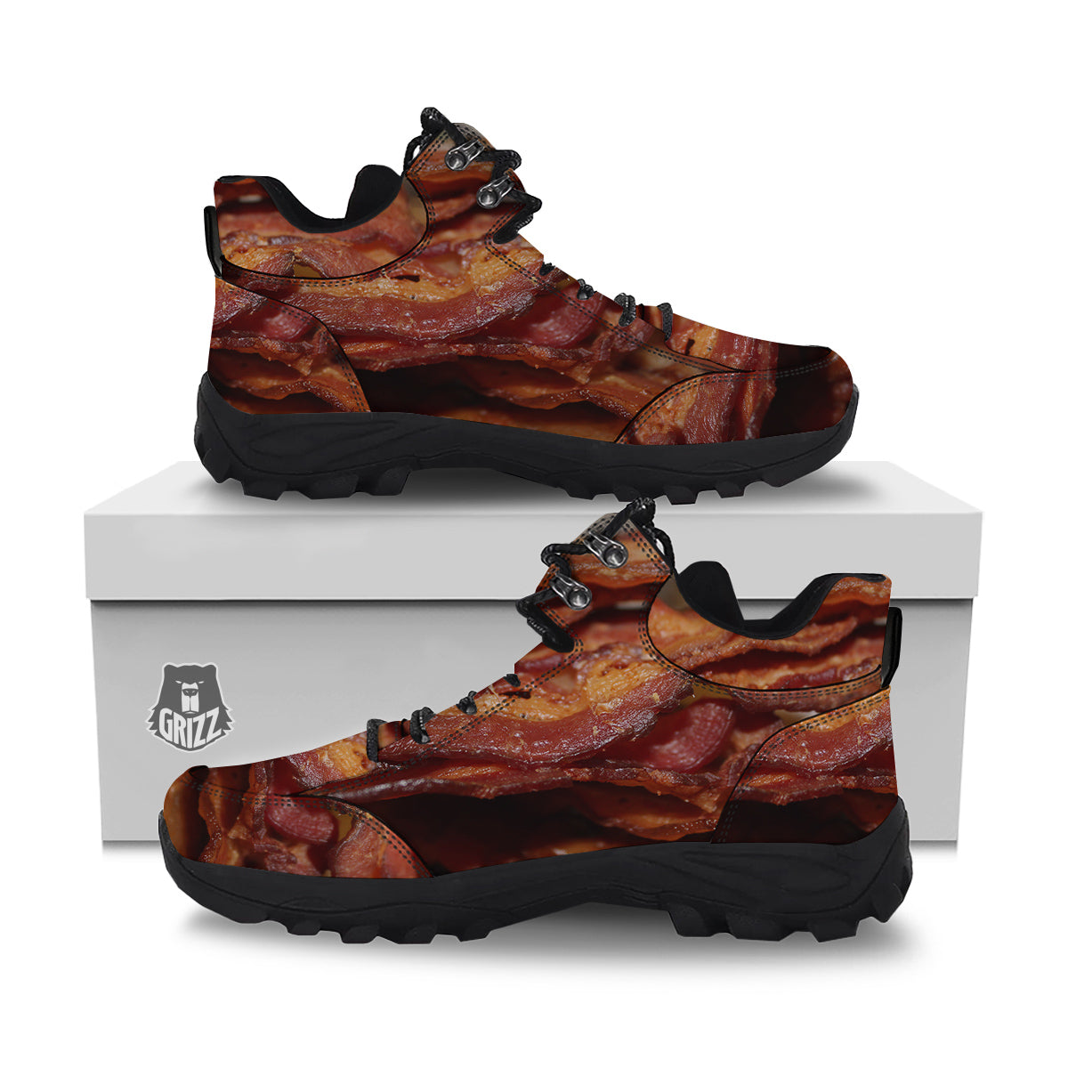 Bacon Crispy Print Hiking Shoes-grizzshop