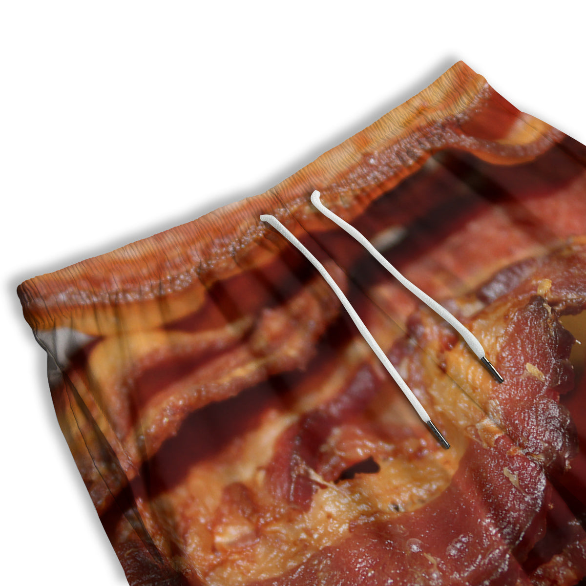 Bacon Crispy Print Men's Athletic Shorts