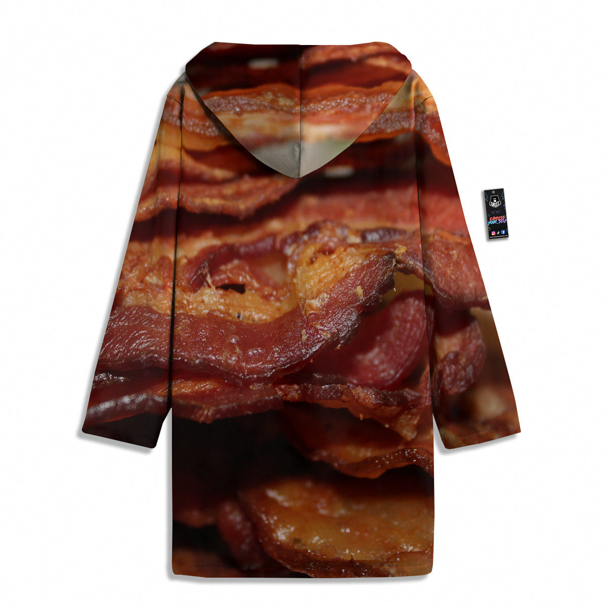 Bacon Crispy Print Men's Windbreaker Jacket-grizzshop