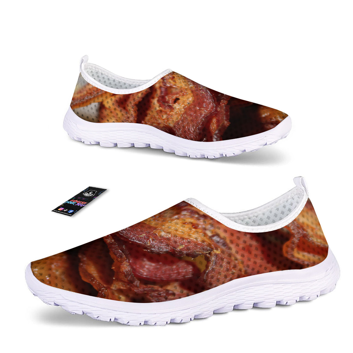 Bacon Crispy Print Nurse Shoes-grizzshop