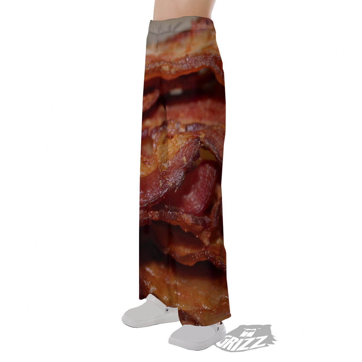 Bacon Crispy Print Pajama Pants-grizzshop