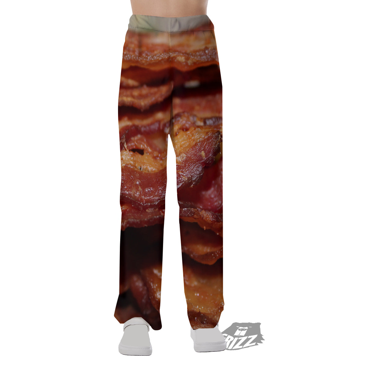 Bacon Crispy Print Pajama Pants-grizzshop