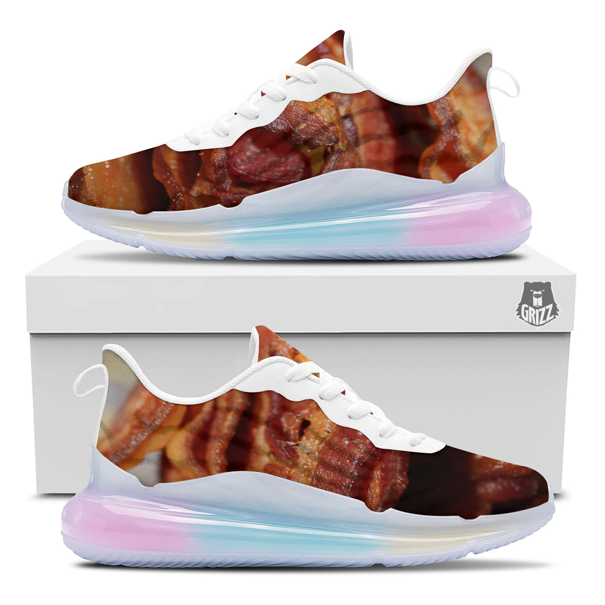 Bacon Crispy Print Running Sneakers-grizzshop