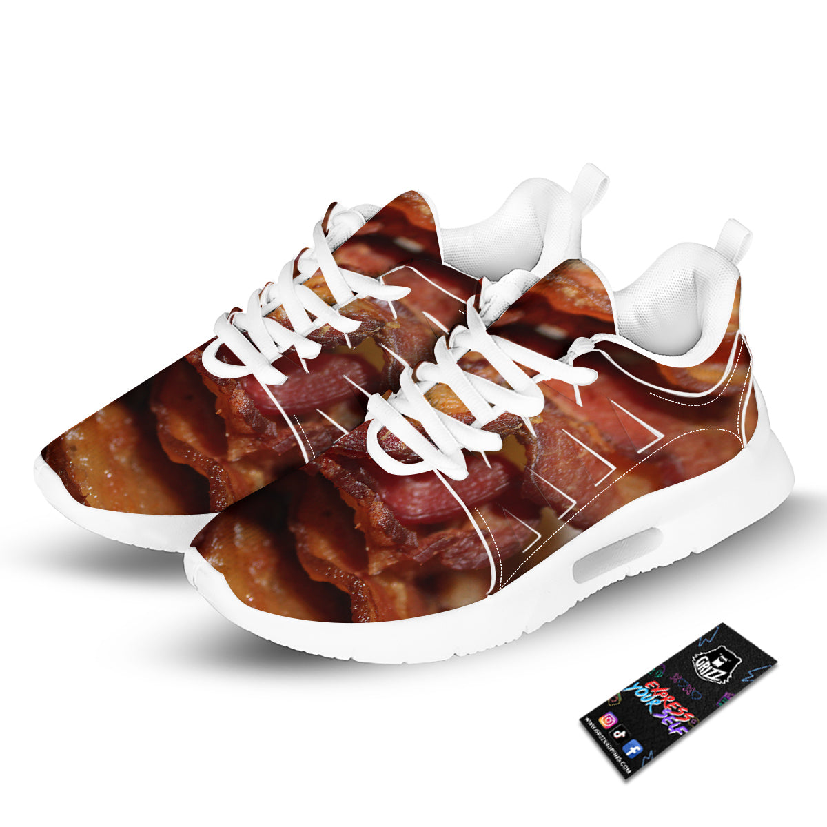Bacon Crispy Print Tennis Shoes-grizzshop
